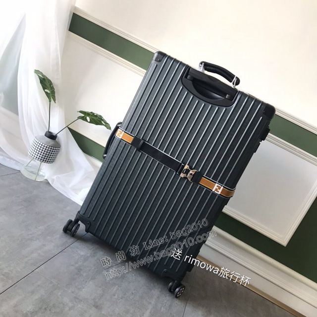 Rimowa拉杆箱 66627 Fendi x rimowa 全鋁鎂合金 日默瓦拉箱 馮彥霖同款旅行箱xzx1007